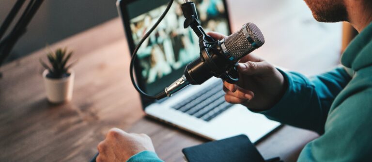 recording podcast