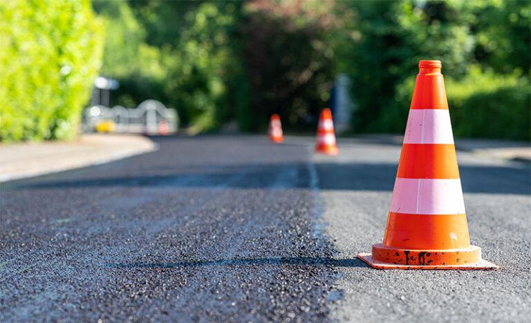 Newly paved road